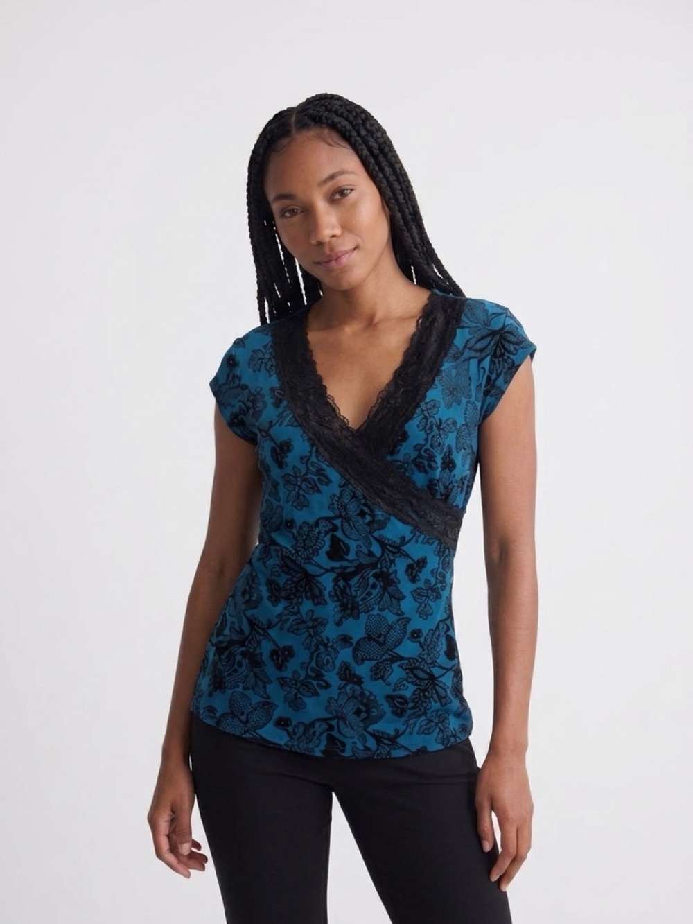 3/$15 Le Chateau Med Cross Over Shirt